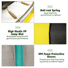 Load image into Gallery viewer, 7FT Kids Trampoline W/ Safety Enclosure Net-Green
