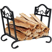 Load image into Gallery viewer, Foldable Firewood Log Rack Steel Wood Storage Holder
