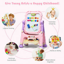 Load image into Gallery viewer, Double Sided Magnetic Drawing Art Easel-Pink
