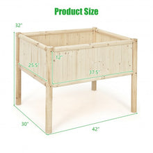 Load image into Gallery viewer, Elevated Wood Planter Box with Fir and Pine Wood Frame
