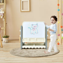 Load image into Gallery viewer, 2 in 1 Kids Easel Table and Chair Set  with Adjustable Art Painting Board

