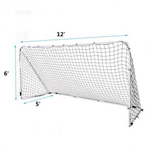 Load image into Gallery viewer, Outdoor Sports Weatherproof Steel Football Goal Net-12' x 6'
