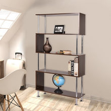 Load image into Gallery viewer, 32" x 12" x 58" Modern 4 Shelves Wooden Storage Bookshelf
