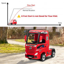 Load image into Gallery viewer, 12 V Mercedes Benz Actros Electric Kids Ride on Truck w/ Remote Control &amp; MP3
