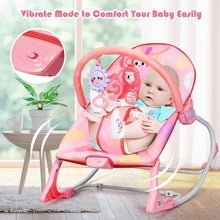 Load image into Gallery viewer, Adjustable Toddler Swing Bouncer &amp; Rocker-Pink
