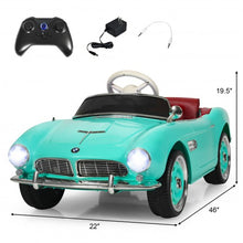 Load image into Gallery viewer, 12 V BMW 507 Licensed Electric Kids Ride On Retro Car-Green
