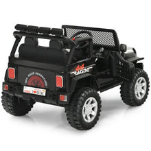 Load image into Gallery viewer, 12V Kids Remote Control Electric  Ride On Truck Car with Lights and Music -Black
