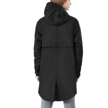 Load image into Gallery viewer, Hooded  Women's Wind &amp; Waterproof Trench Rain Jacket-Black-L
