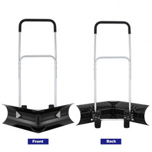 Load image into Gallery viewer, Dual Rolling Snow Pusher w/ 6" Wheels &amp; Adjustable Handle
