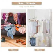 Load image into Gallery viewer, Double 2 Tier Adjustable &amp; Telescopic Clothes Hangers
