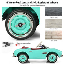 Load image into Gallery viewer, 12 V BMW 507 Licensed Electric Kids Ride On Retro Car-Green
