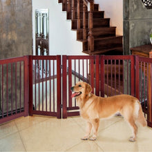 Load image into Gallery viewer, 30" Configurable Folding Free Standing Wood Pet Safety Fence
