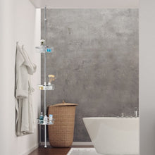 Load image into Gallery viewer, 3-Tier Stainless Steel Adjustable Corner Shower Storage Shelf
