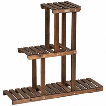Load image into Gallery viewer, Wood Plant Stand 3-Tier Plant Pot Holder

