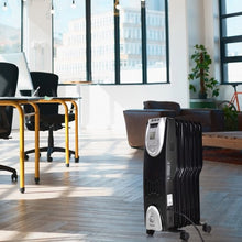 Load image into Gallery viewer, 1500 W Electric Oil Filled Safe Digital Radiator Heater
