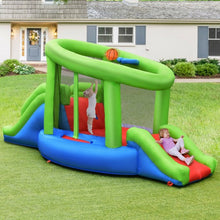 Load image into Gallery viewer, Inflatable Dual Slide Basketball Game Bounce House Without Blower
