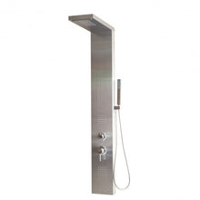 Load image into Gallery viewer, 57" Stainless Rainfall Waterfall Panel Shower w/ Massage Jets
