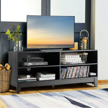 Load image into Gallery viewer, 58" Modern Entertainment Media Center Wood TV Stand-Black
