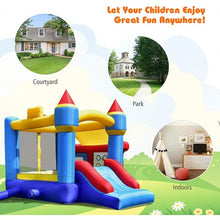 Load image into Gallery viewer, Castle Slide Inflatable Bounce House w/ Ball Pit &amp; Basketball Hoop
