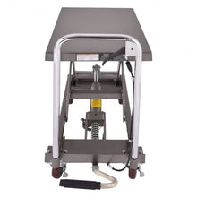 Load image into Gallery viewer, 500 lb Capacity Rolling Table Hydraulic Cart w/Foot
