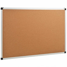Load image into Gallery viewer, 24" x 36" Aluminum Framed Cork Board Bulletin Board with 12 Pins-1 Pack
