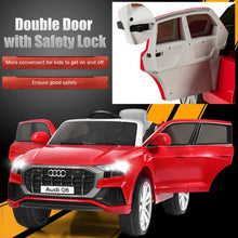 Load image into Gallery viewer, 12V Licensed AudiQ8 Kids Ride On Car-Red
