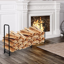 Load image into Gallery viewer, 8 Feet Outdoor Steel Firewood Log Rack
