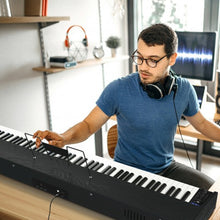 Load image into Gallery viewer, 88-Key Full Size Digital Piano Weighted Keyboard with Sustain Pedal-Black
