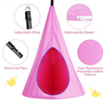 Load image into Gallery viewer, 40" Kids Nest Swing Hanging Seat Hammock -Pink
