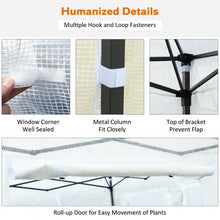 Load image into Gallery viewer, Greenhouse Outdoor Mini Walk-in Plant Portable Garden Greenhouse-White
