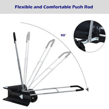 Load image into Gallery viewer, Dual Rolling Snow Pusher w/ 6" Wheels &amp; Adjustable Handle
