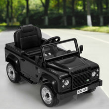 Load image into Gallery viewer, Landrover Defender Licensed Pedal Powered Car-Black
