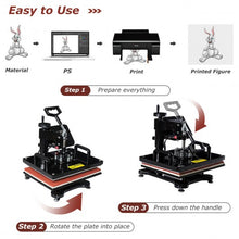 Load image into Gallery viewer, 6 in 1 Digital Transfer Heat Press Machine
