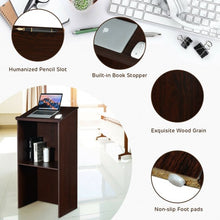 Load image into Gallery viewer, Wooden Floor Standing Podium Speaking Lectern
