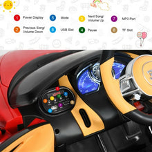 Load image into Gallery viewer, 12V Licensed Bugatti Chiron Kids Ride on Car with Storage Box and MP3-Red
