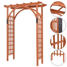 Load image into Gallery viewer, Garden Archway Arch Lattice Trellis Pergola for Climbing Plants &amp;Outdoor Wedding
