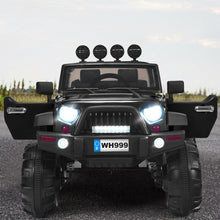 Load image into Gallery viewer, 12V Kids Spring Suspension Ride On Truck-Black
