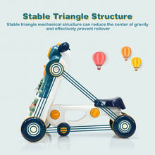 Load image into Gallery viewer, 3-in-1 Baby Sit-to-Stand Walker with Music and Lights-Blue
