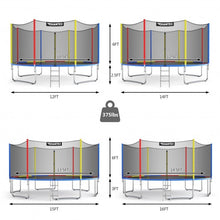 Load image into Gallery viewer, 12Ft Trampoline with Safety Enclosure Net and Ladder Outdoor for Kids Adults
