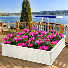 Load image into Gallery viewer, 48.5" Raised Garden Bed Planter for Flower Vegetables Patio-White
