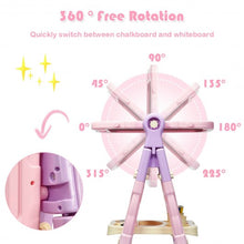 Load image into Gallery viewer, Height Adjustable Kids Art Easel Magnetic Double Sided Board-Pink
