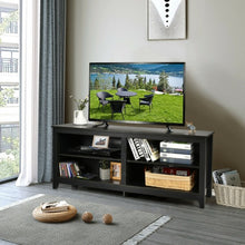 Load image into Gallery viewer, 4-Cubby TV Stand Media Console for TV's up to 65" with 3-Position Height Adjustable Shelf
