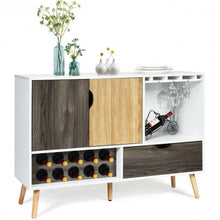Load image into Gallery viewer, Mid-Century Buffet Sideboard Wooden Storage Cabinet

