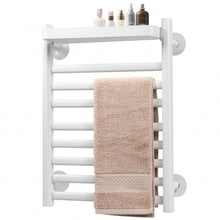Load image into Gallery viewer, 110W Electric Heated Towel Rack with Top Tray for Bathroom and Kitchen
