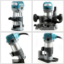 Load image into Gallery viewer, 1.25HP Palm Router Electric Trimmer Kit Variable Woodworking Tool

