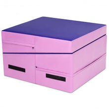 Load image into Gallery viewer, Folding Incline Tumbling Wedge Gymnastics Exercise Mat-Purple
