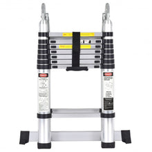 Load image into Gallery viewer, EN131 16.5FT Aluminum Ladder Telescoping Telescopic Extension Tall Multi Purpose
