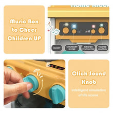 Load image into Gallery viewer, Kitchen Playset with Realistic Lights &amp; Sounds-Yellow
