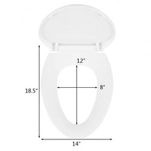 Load image into Gallery viewer, Elongated Slow-Close Toilet Seat with Non-Slip Seat
