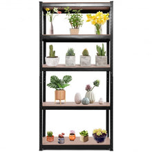 Load image into Gallery viewer, 71" x 36" Heavy Duty 5 Level Adjustable Storage Garage Shelf-Black

